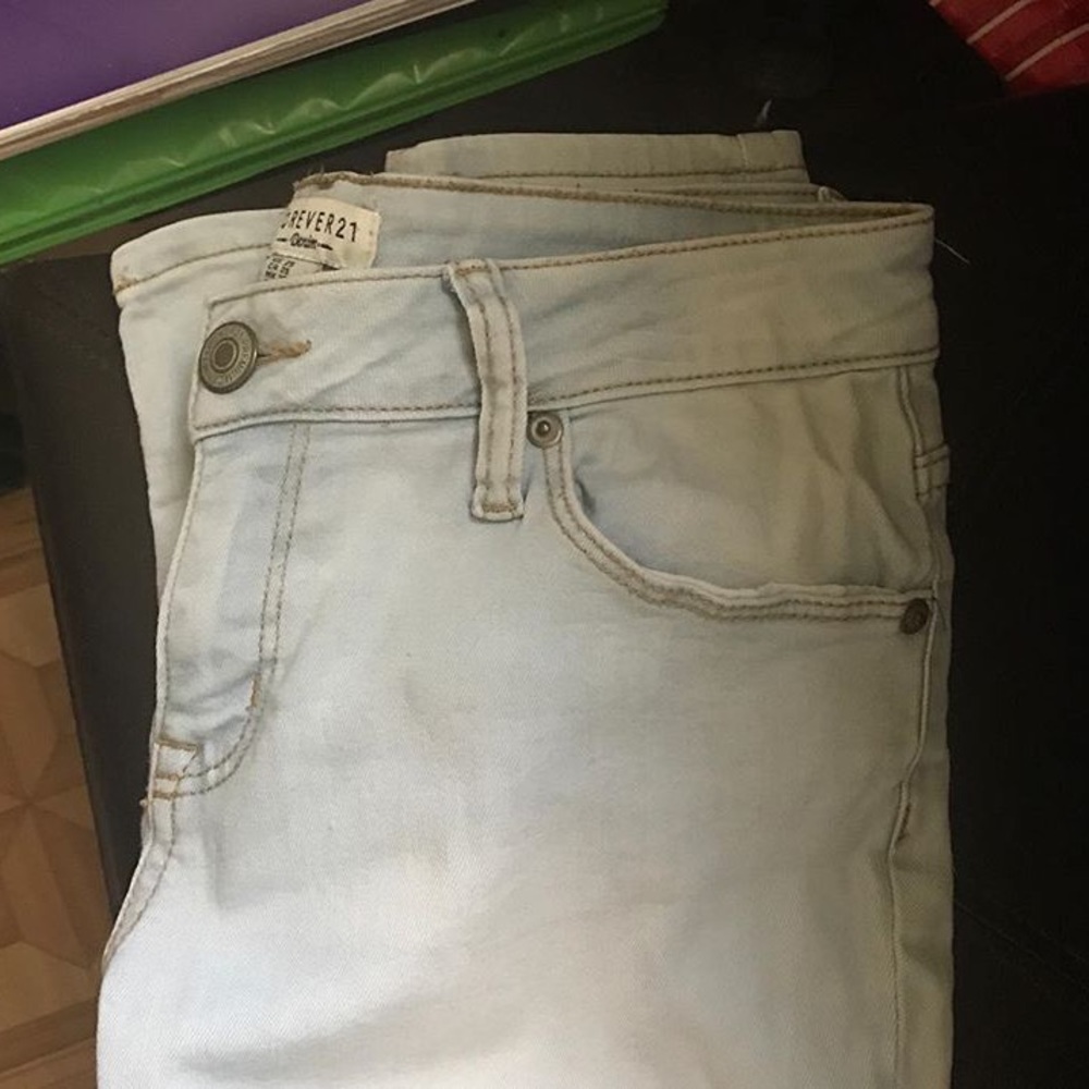 Light wash jeans